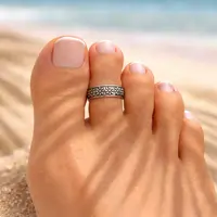 Teenring / vingertop ring HAPPY FLOWERS