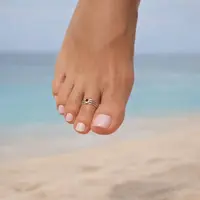 Teenring Triple crystal red