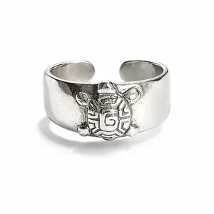 Teenring / vingertop ring schildpad