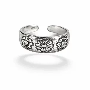 Teenring / vingertop ring 3 flowers