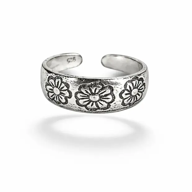 Teenring 3 flowers Teenring 3 flowers