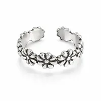 Teenring / vingertop ring FLOWER POWER