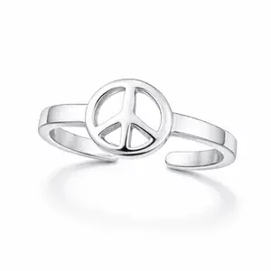Teenring / vingertop ring Peace