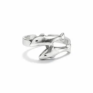 Teenring / vingertop ring DOLFIJN