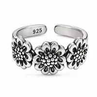 Teenring / vingertop ring FLORA