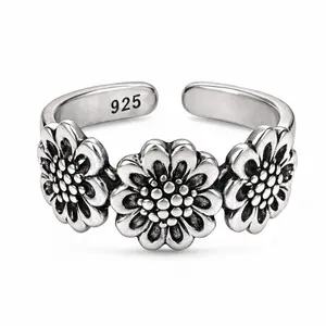 Teenring / vingertop ring FLORA