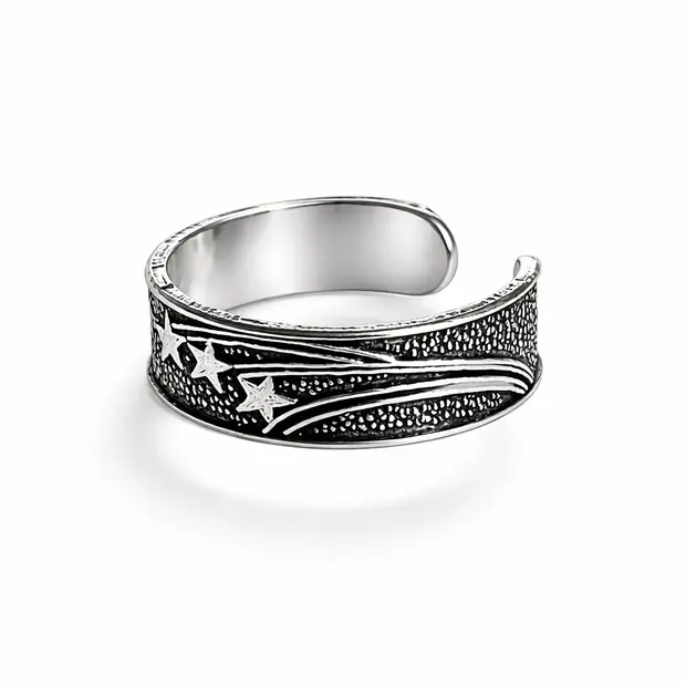 Teenring sterren maan zon Teenring sterren maan zon
