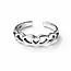 Teenring Double heart Teenring Double heart