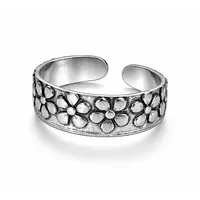 Teenring / vingertop ring FLOWERS