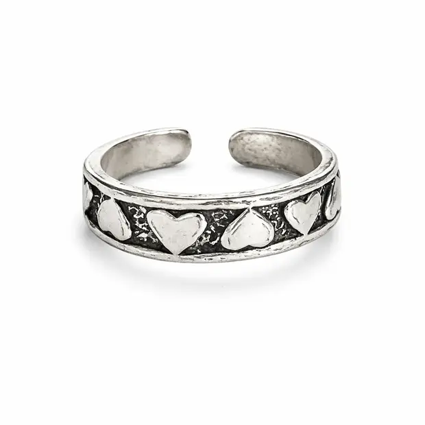 Teenring Hartjes Teenring Hartjes