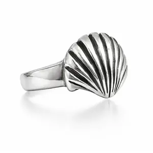 Zilveren ring Shell