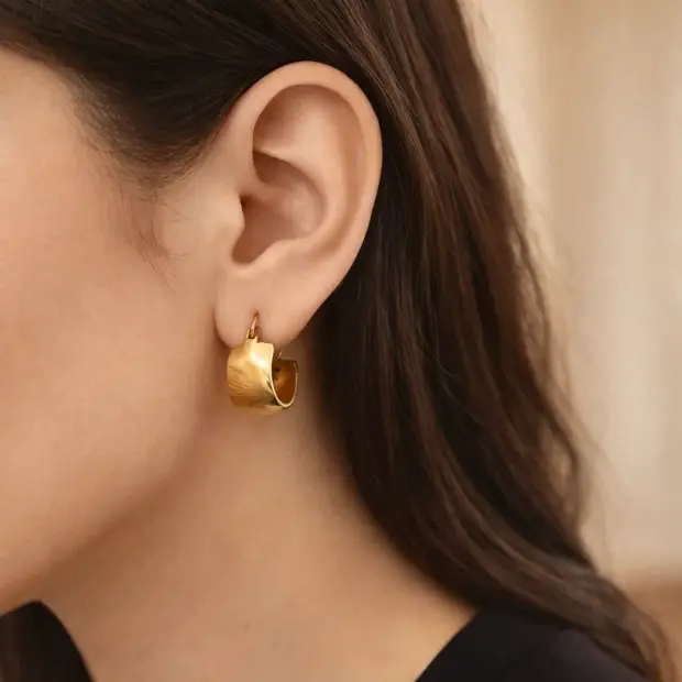 Oorbellen hoop goudkleur