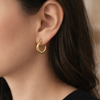 Oorbellen hoop goudkleur Paz