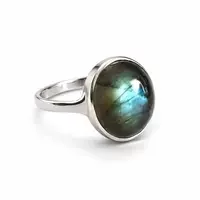 Zilveren ring Labradoriet Louisa