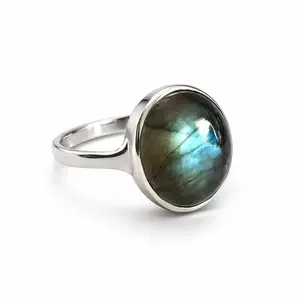 Zilveren ring Labradoriet Louisa