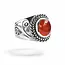 Zilveren ring Carneool