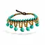 Armband Gypsy Turquoiseblauw
