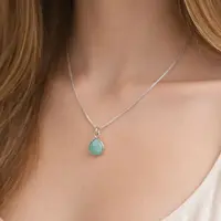 Amazoniet ketting druppel