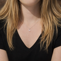 Rozenkwarts ketting druppel