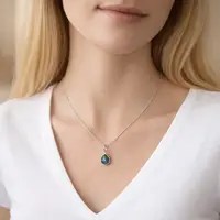 Labradoriet ketting druppel