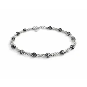 Zilveren armband met Roosjes