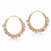 Goldplated oorringen Rio Toermalijn Goldplated oorringen Rio Toermalijn