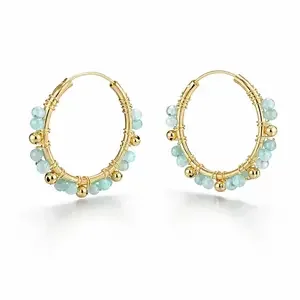 Goldplated oorringen Rio Amazoniet