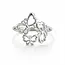 Zilveren ring Three Butterflies