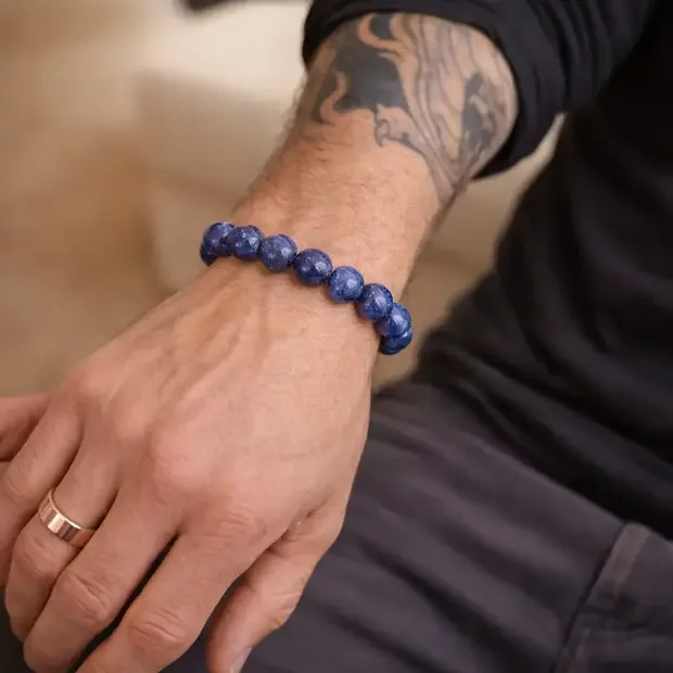 Kralen armband Lapis Lazuli 12 mm