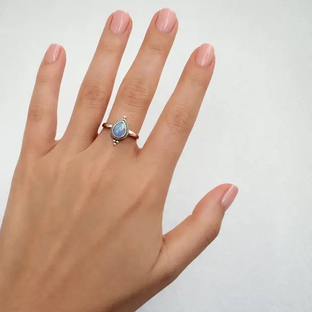 Maansteen ring Famke