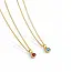 Goldplated geboortesteen ketting
