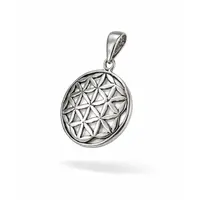 Zilveren hanger Flower of Life