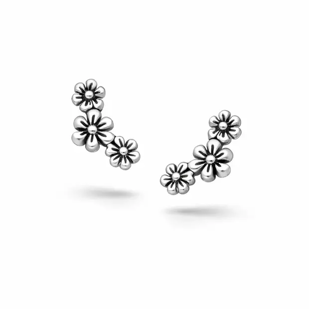 Zilveren oorknopjes Flowers for you Zilveren oorknopjes Flowers for you