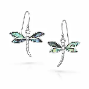 Libelle oorbellen Abalone