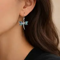 Libelle oorbellen Abalone