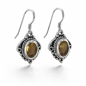 Citrien oorbellen Yada