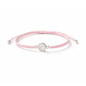 Armbandje Rozenkwarts druppel