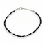Zwarte Spinel armbandje Coco zilver