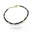 Zwarte Spinel armbandje Coco goud