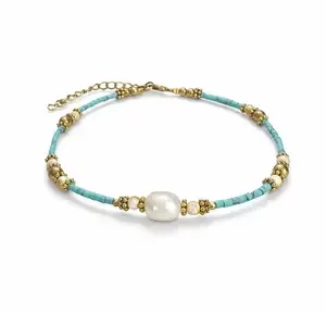 Enkelbandje Bonaire blauw