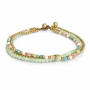 Enkelbandje La Brassa pastelgroen