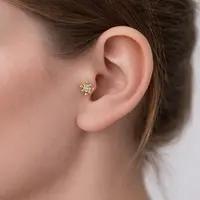 Piercing shiny golden star