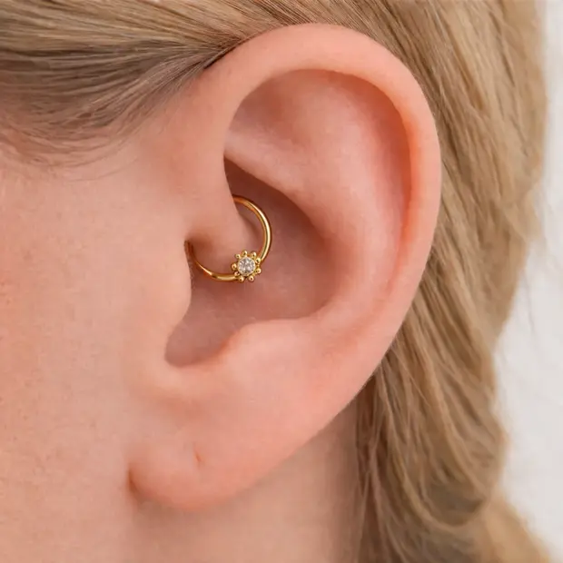 Daith piercing flower gold Daith piercing flower gold