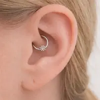 Daith piercing flower silver Daith piercing flower silver
