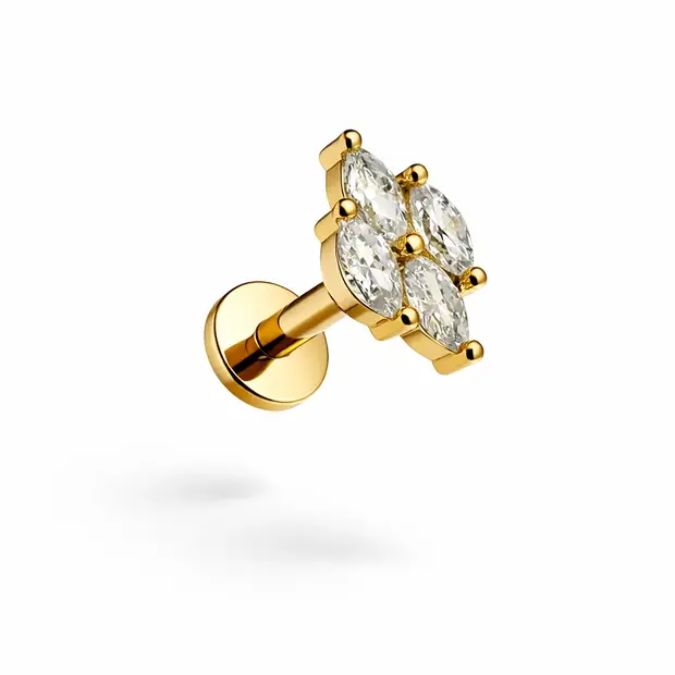 Piercing goudkleur Merella Piercing goudkleur Merella
