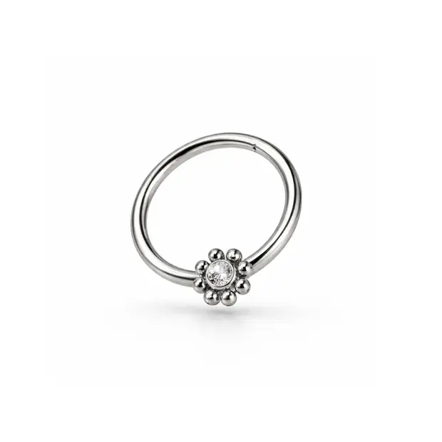 Daith piercing flower silver Daith piercing flower silver