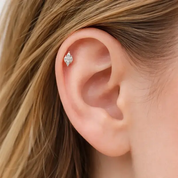 Piercing zilverkleur Merella
