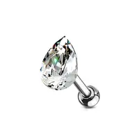 Piercing shiny teardrop druppelvorm