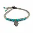 Enkelbandje Hamsahand Turquoise