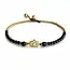 Enkelbandje lotus black agate Enkelbandje lotus black agate